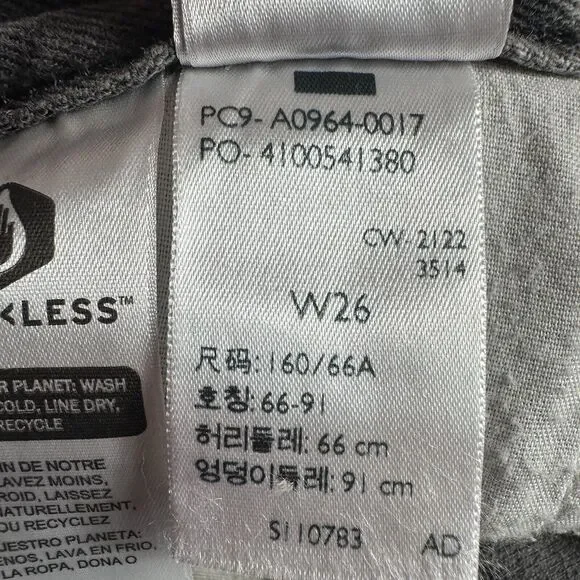 NEW Levi's LOW PRO STRAIGHT Leg Size 26 Gray Mid Rise Jeans Denim Pants 28x30 - Picture 14 of 15